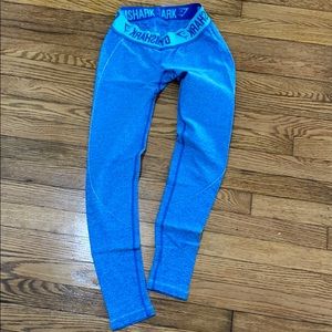 Blue gym shark pants